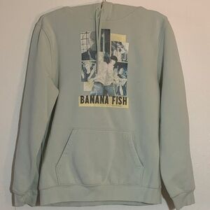 H&M Light Green Graphic Hoodie
